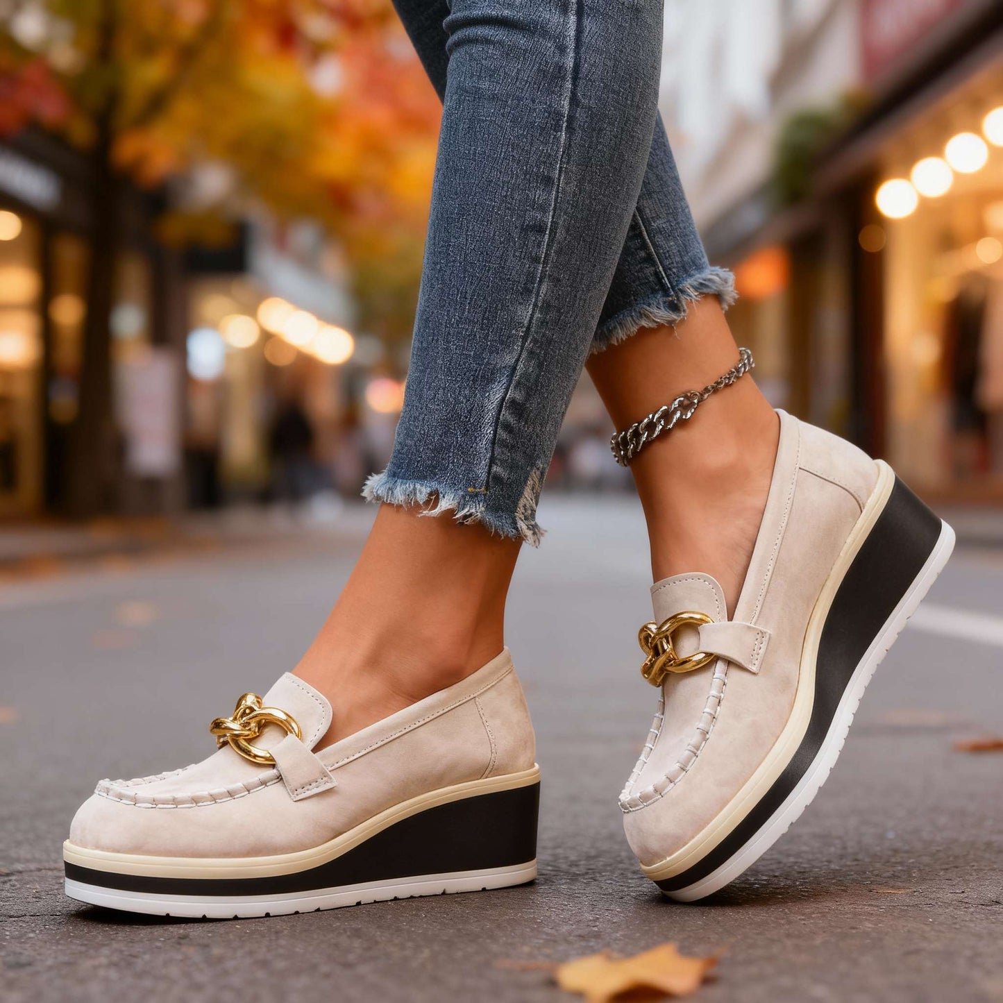 Damen Slip-On-Schuhe mit Gepolsterter Innensohle Jully