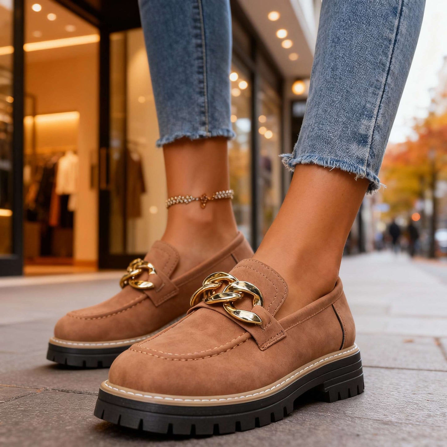 Damen Slipper aus Wildleder mit ergonomischer Sohle Jully
