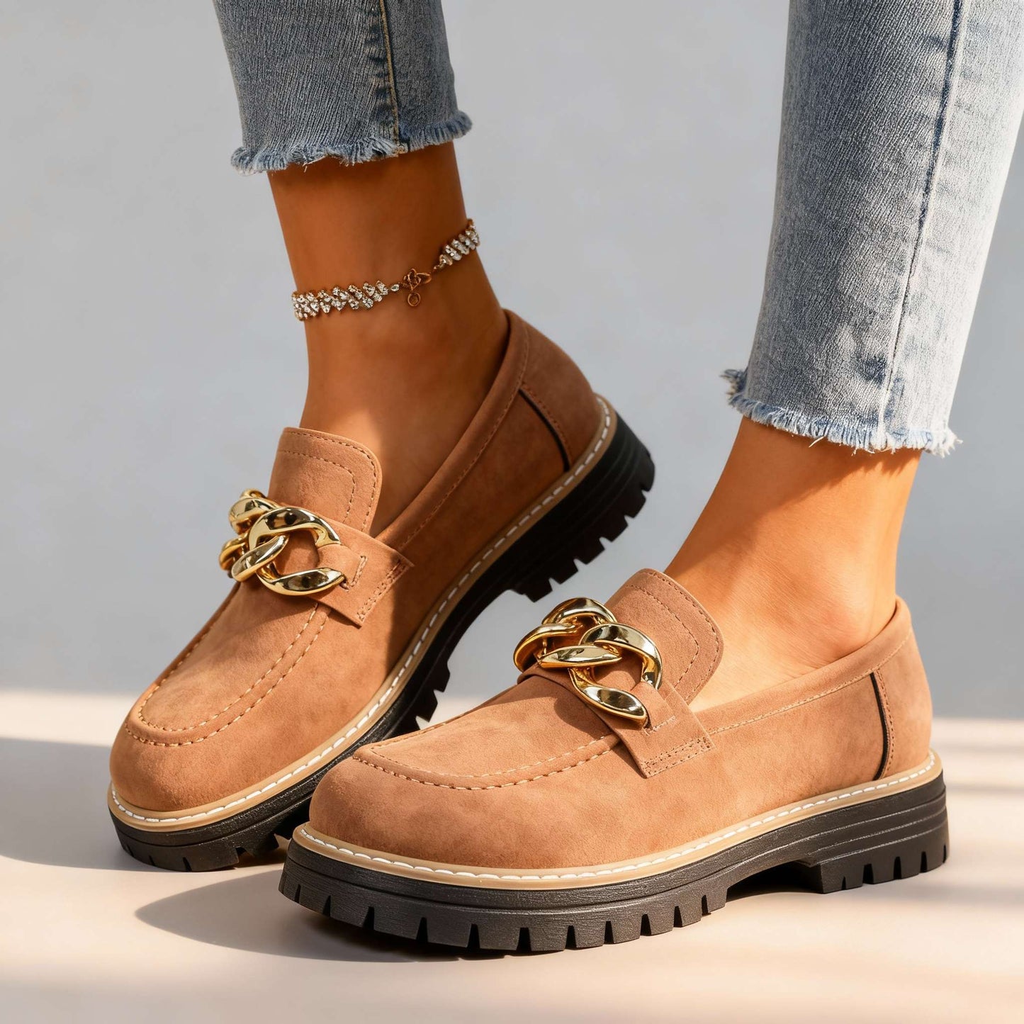 Damen Slipper aus Wildleder mit ergonomischer Sohle Jully