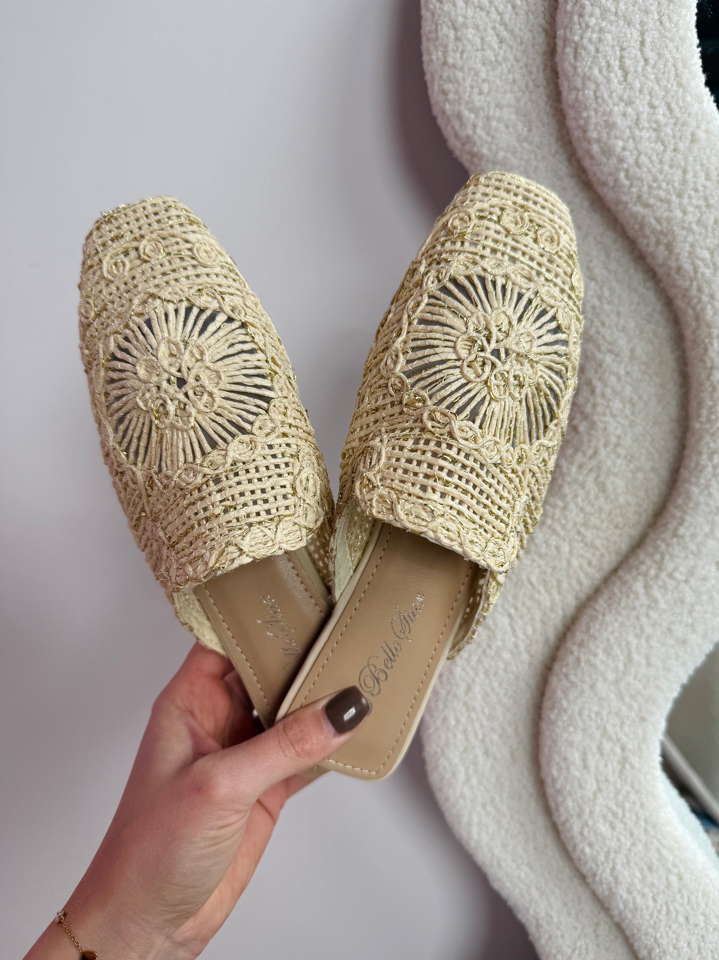 Damen Slipper mit elastischem Einsatz Jully