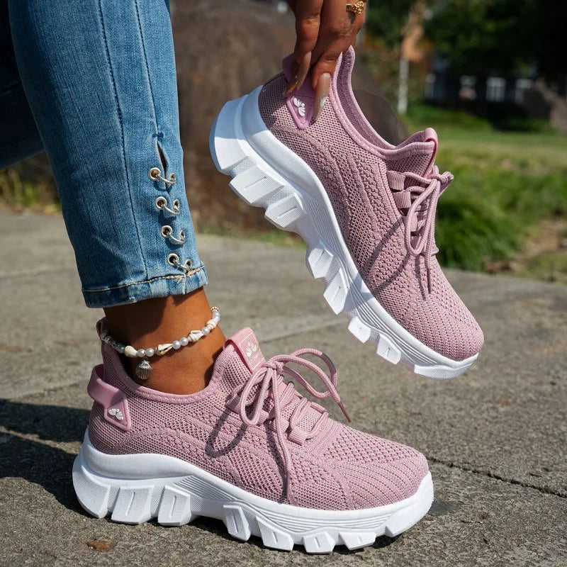 Damen Sneaker mit atmungsaktivem Strick-Obermaterial Jully