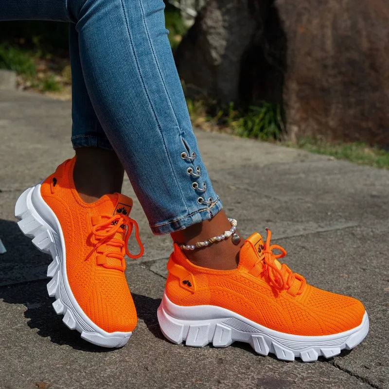 Damen Sneaker mit atmungsaktivem Strick-Obermaterial Jully