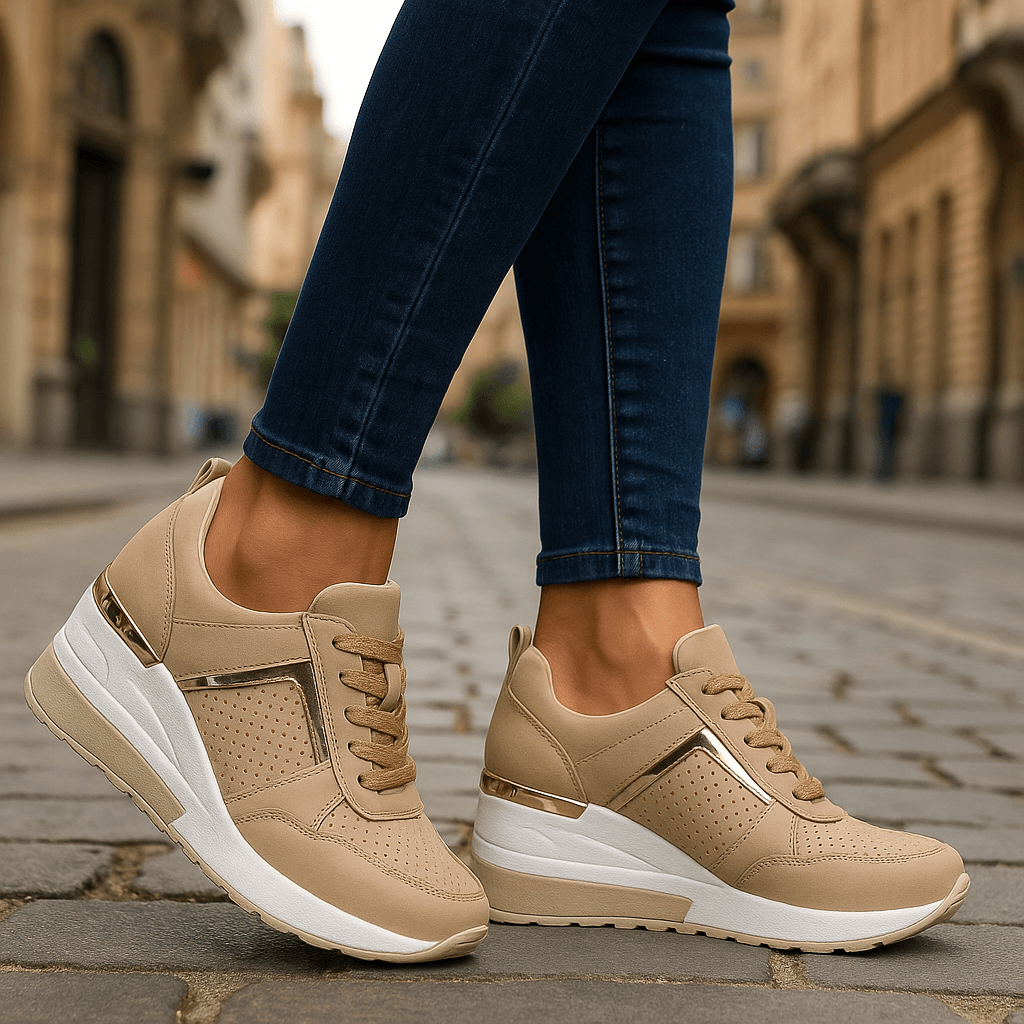 Damen Sneakers aus atmungsaktivem Gewebe mit Dämpfung Jully