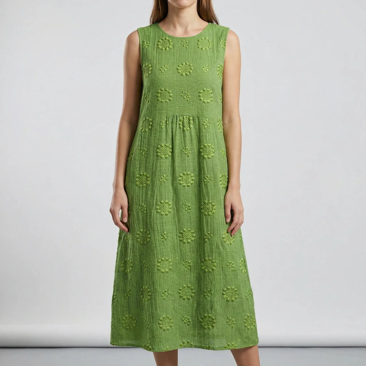 Damen Sommerkleid mit Taschen in Midi-Länge Jully