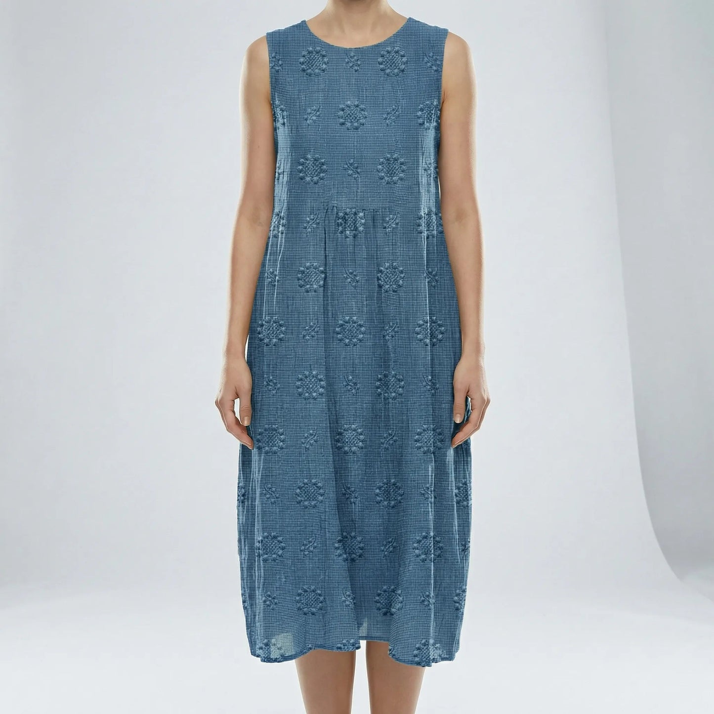 Damen Sommerkleid mit Taschen in Midi-Länge Jully