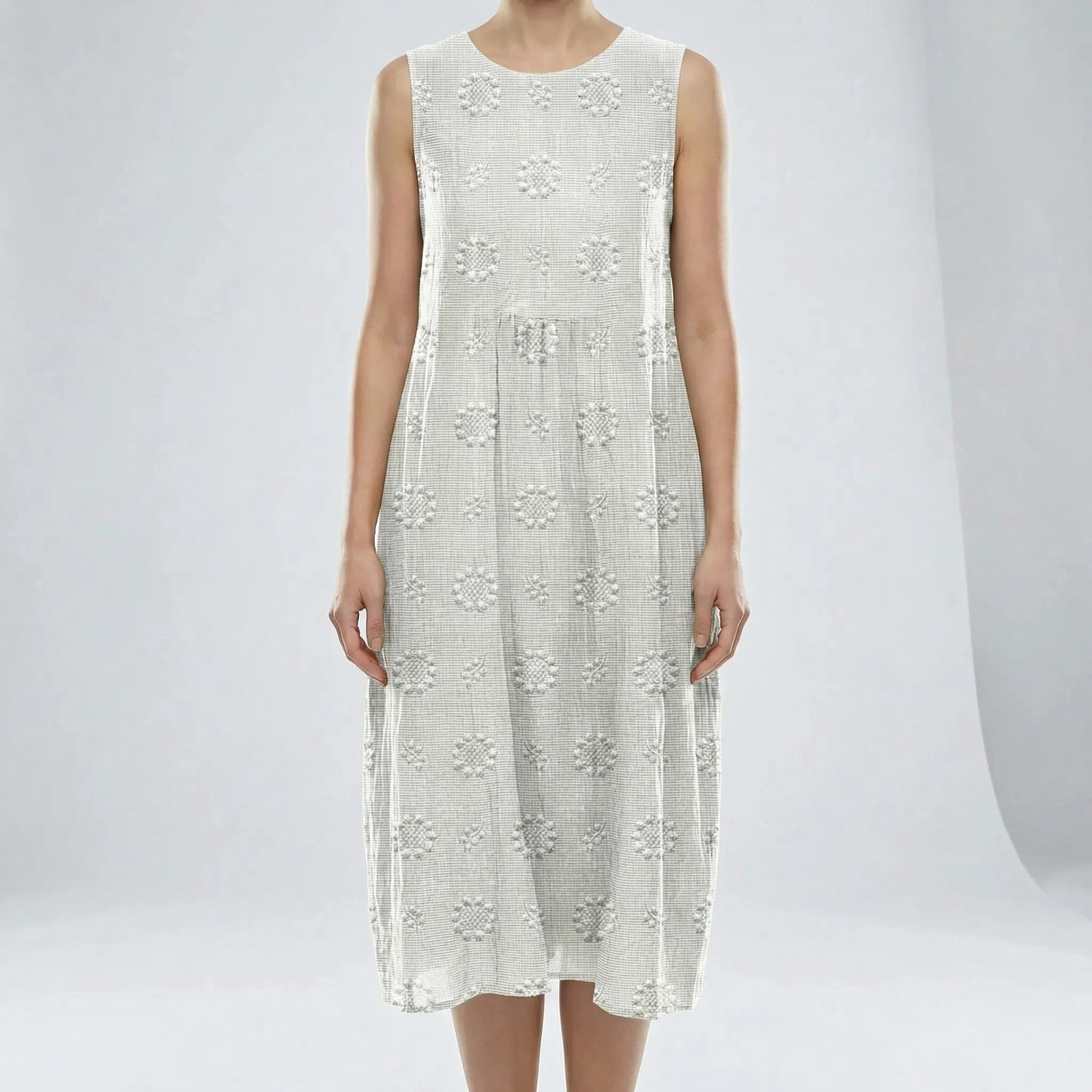 Damen Sommerkleid mit Taschen in Midi-Länge Jully