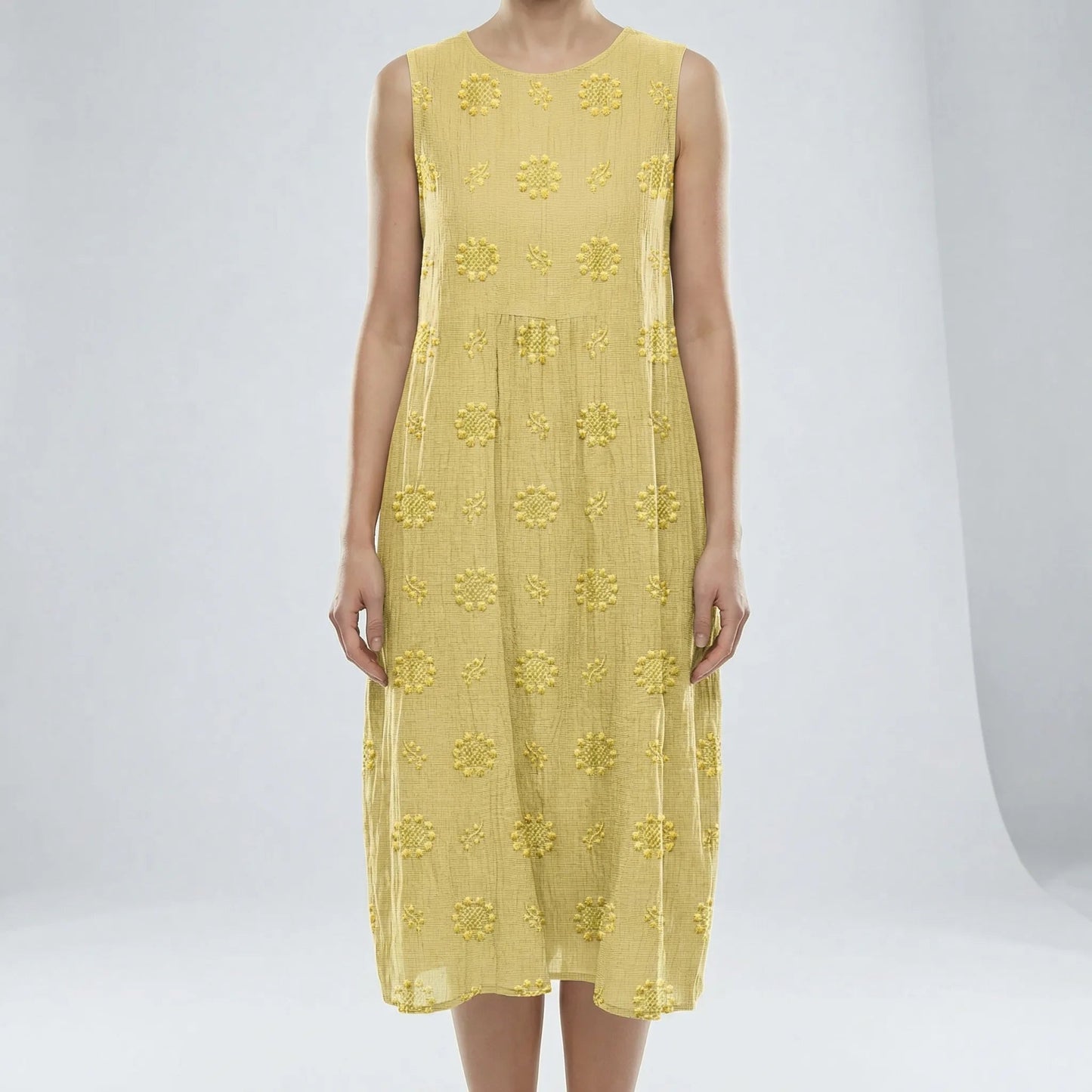 Damen Sommerkleid mit Taschen in Midi-Länge Jully