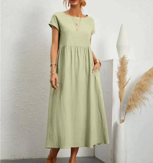 Damen Sommerkleid mit elegantem Design aus atmungsaktivem Material Jully
