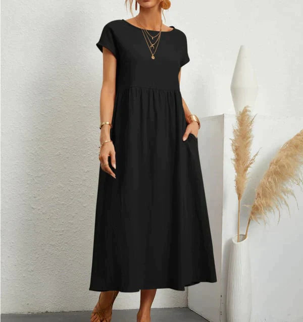 Damen Sommerkleid mit elegantem Design aus atmungsaktivem Material Jully