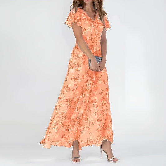 Damen Sommerkleid mit eleganter Silhouette aus leichtem Stoff Jully