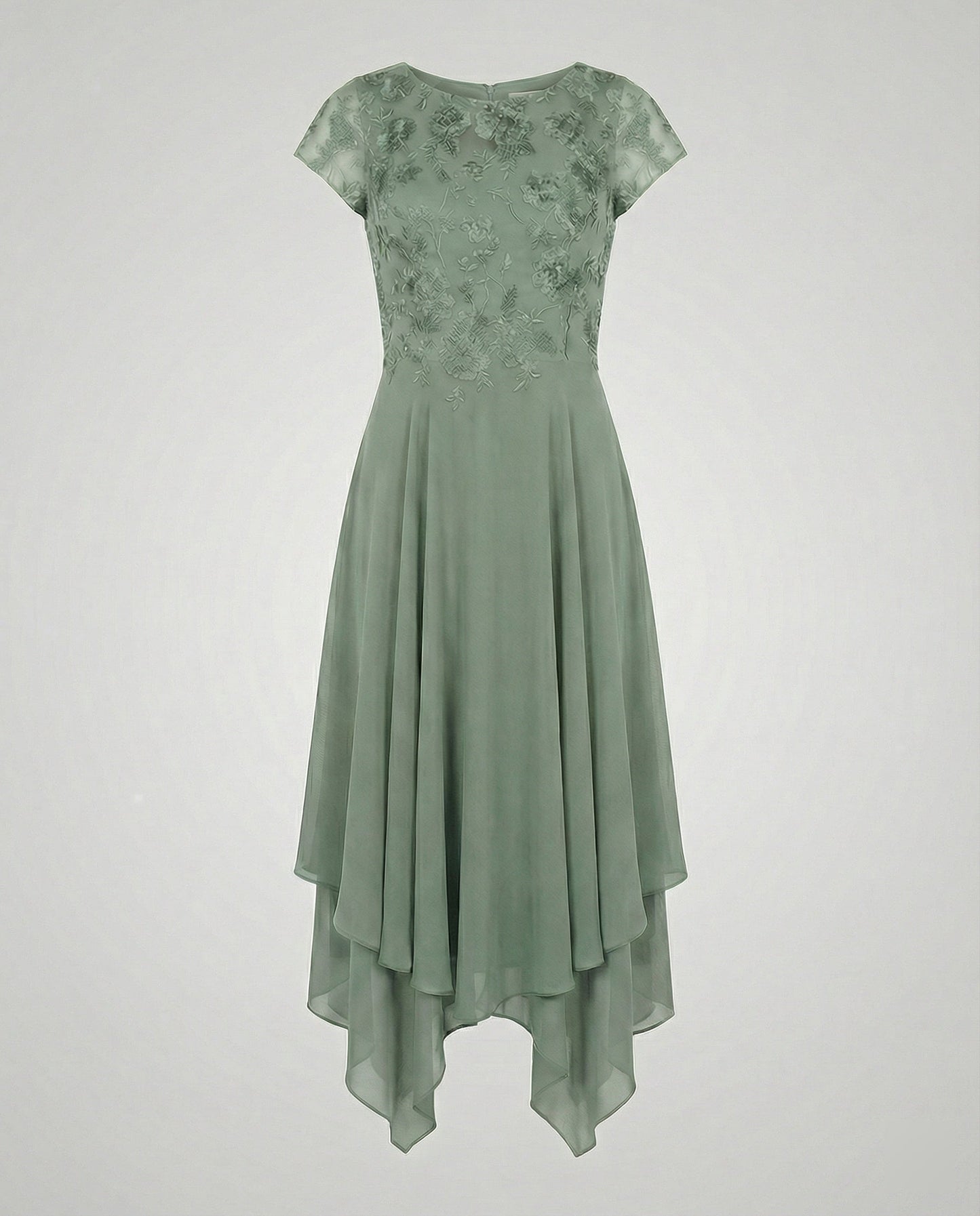 Damen Sommerkleid mit femininer Silhouette aus atmungsaktivem Stoff Jully