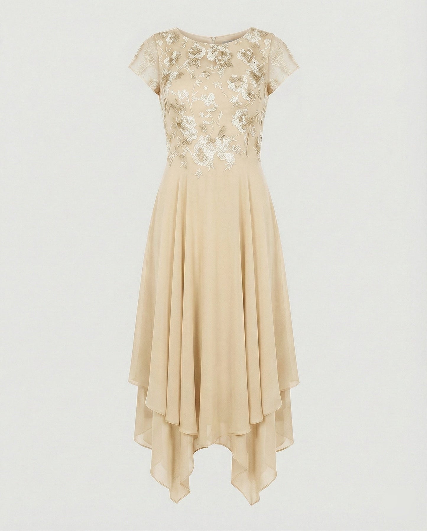 Damen Sommerkleid mit femininer Silhouette aus atmungsaktivem Stoff Jully