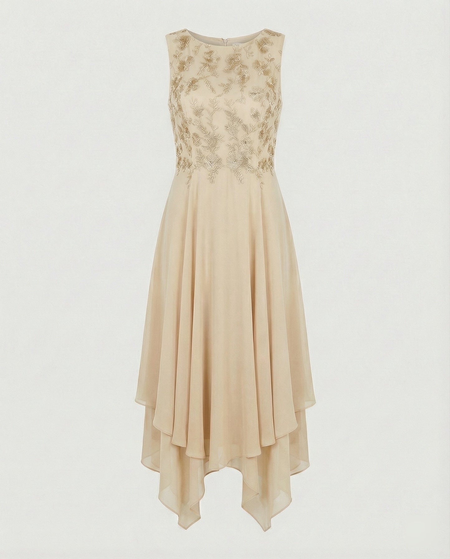 Damen Sommerkleid mit femininer Silhouette aus atmungsaktivem Stoff Jully