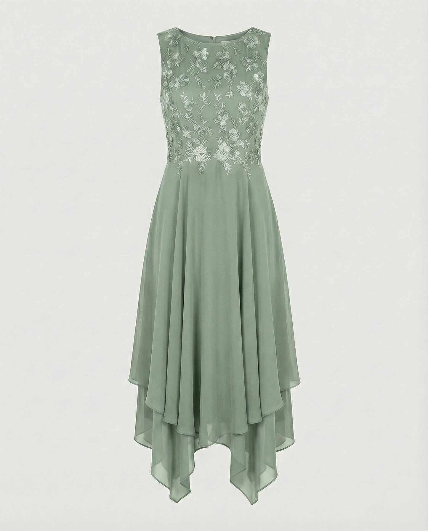 Damen Sommerkleid mit femininer Silhouette aus atmungsaktivem Stoff Jully