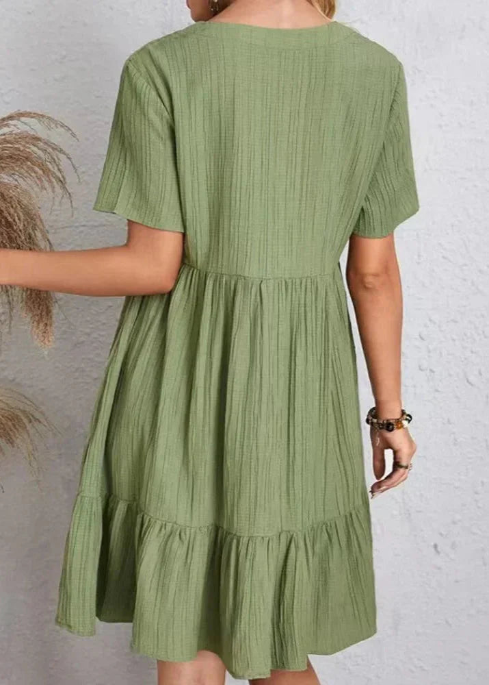 Damen Sommerkleid mit figurschmeichelndem Schnitt Jully