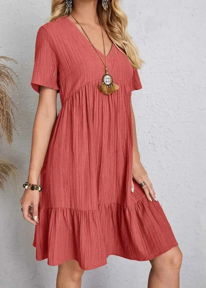 Damen Sommerkleid mit figurschmeichelndem Schnitt Jully