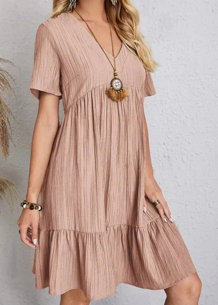 Damen Sommerkleid mit figurschmeichelndem Schnitt Jully