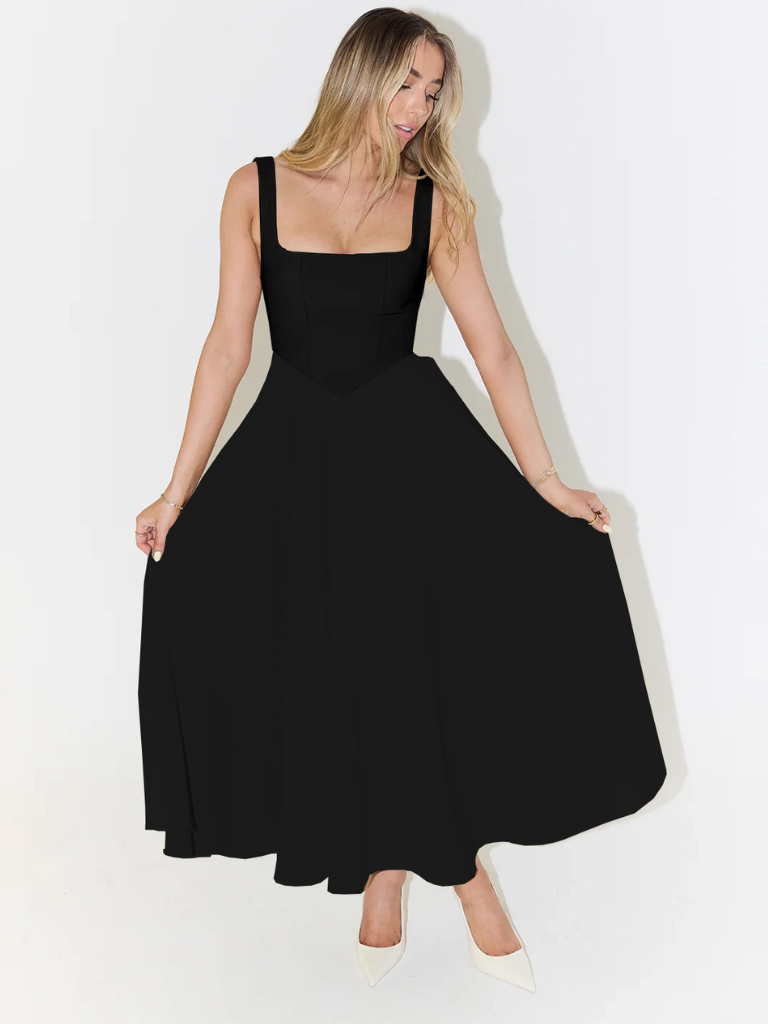 Damen Sommerkleid mit fließendem Schnitt Jully