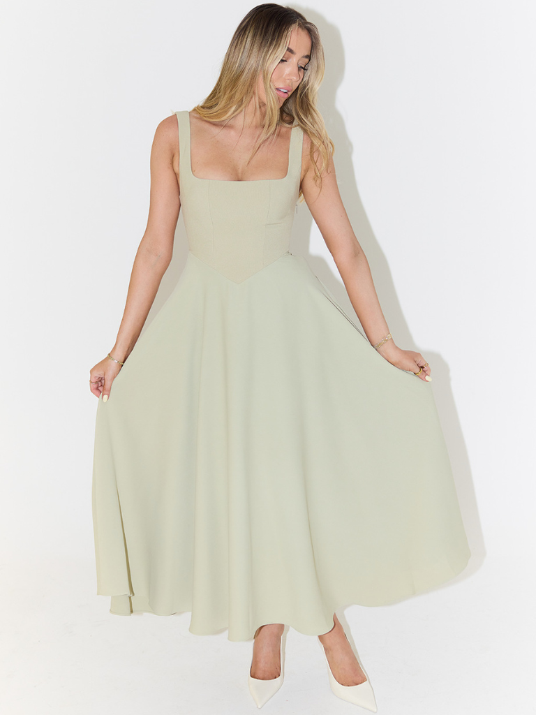 Damen Sommerkleid mit fließendem Schnitt Jully