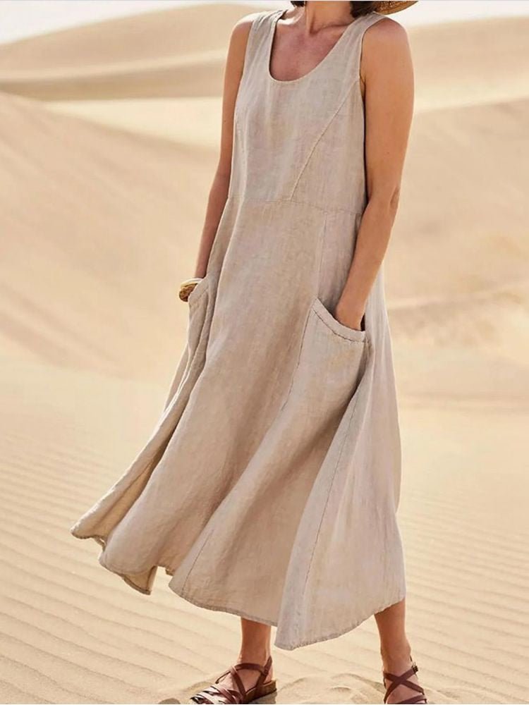 Damen Sommerkleid mit luftigem Design aus leichtem Stoff Jully