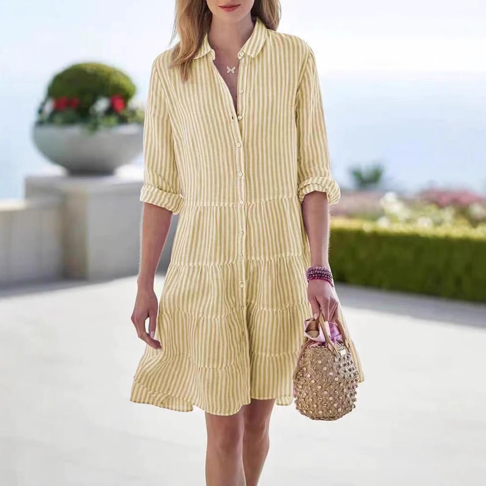 Damen Sommerkleid mit schmeichelhaftem Ausschnitt Jully