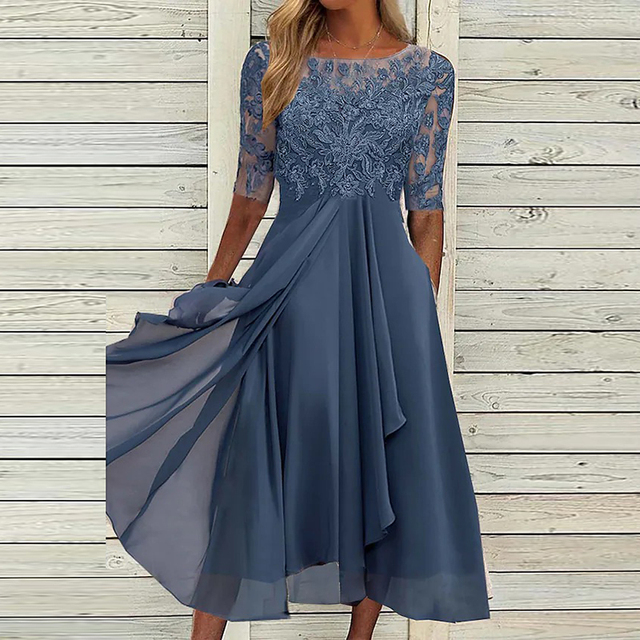 Damen Spitzenkleid mit elegantem Design für Festlichkeiten Jully