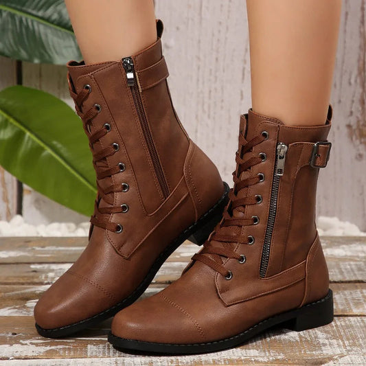 Damen Stiefel mit seitlichem Reißverschluss Jully