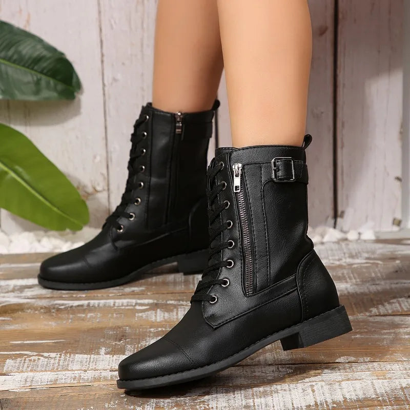 Damen Stiefel mit seitlichem Reißverschluss Jully