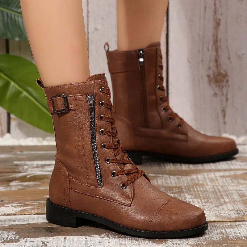 Damen Stiefel mit seitlichem Reißverschluss Jully