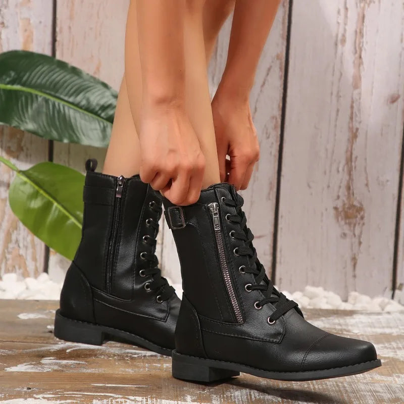 Damen Stiefel mit seitlichem Reißverschluss Jully