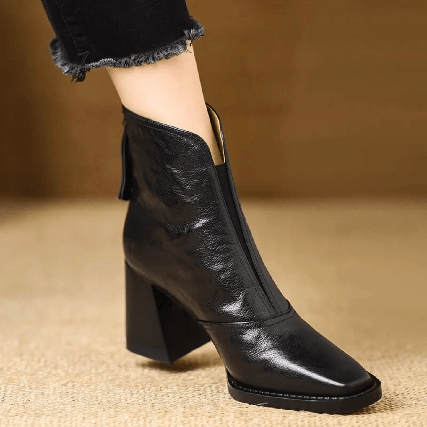 Damen Stiefeletten mit Blockabsatz Jully