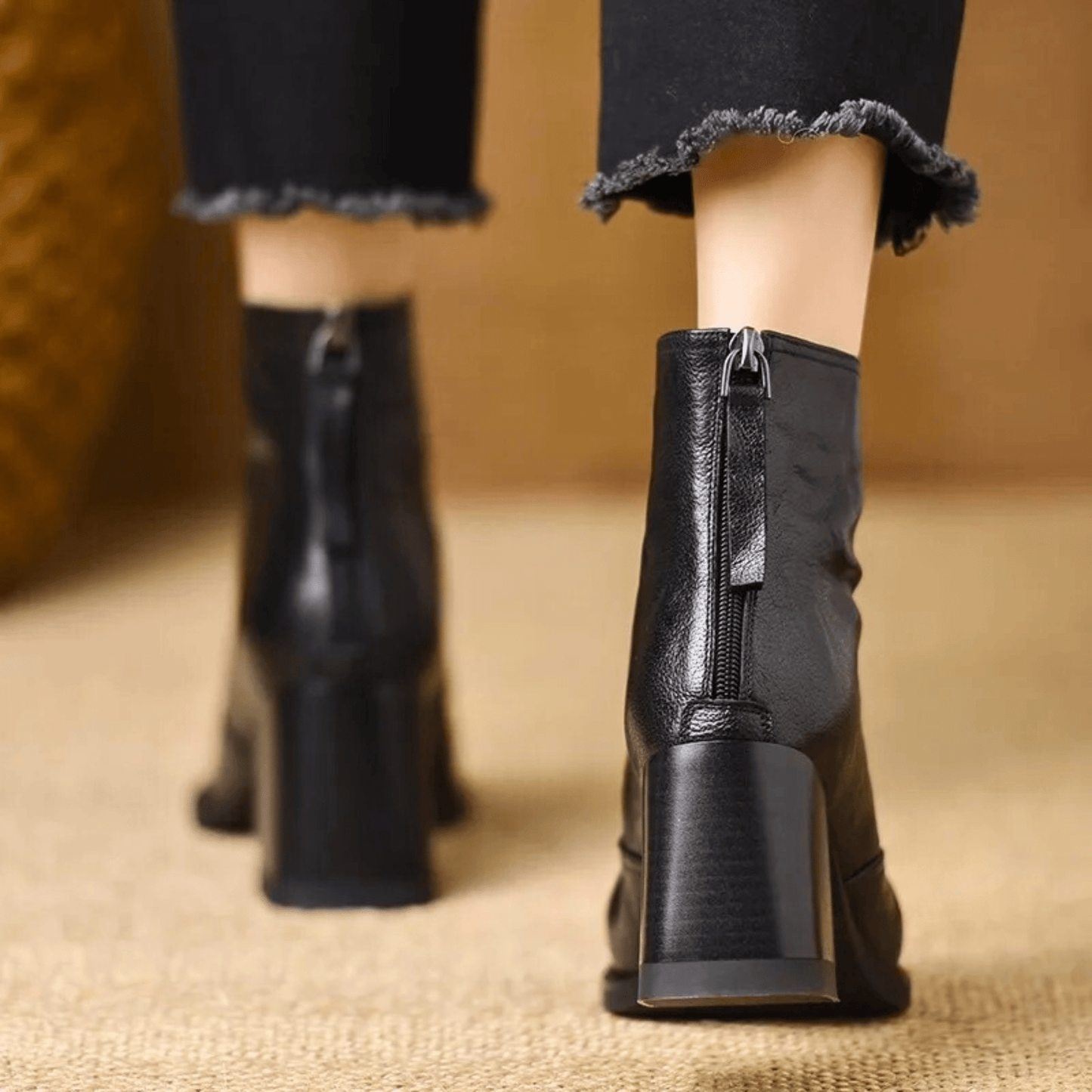Damen Stiefeletten mit Blockabsatz Jully