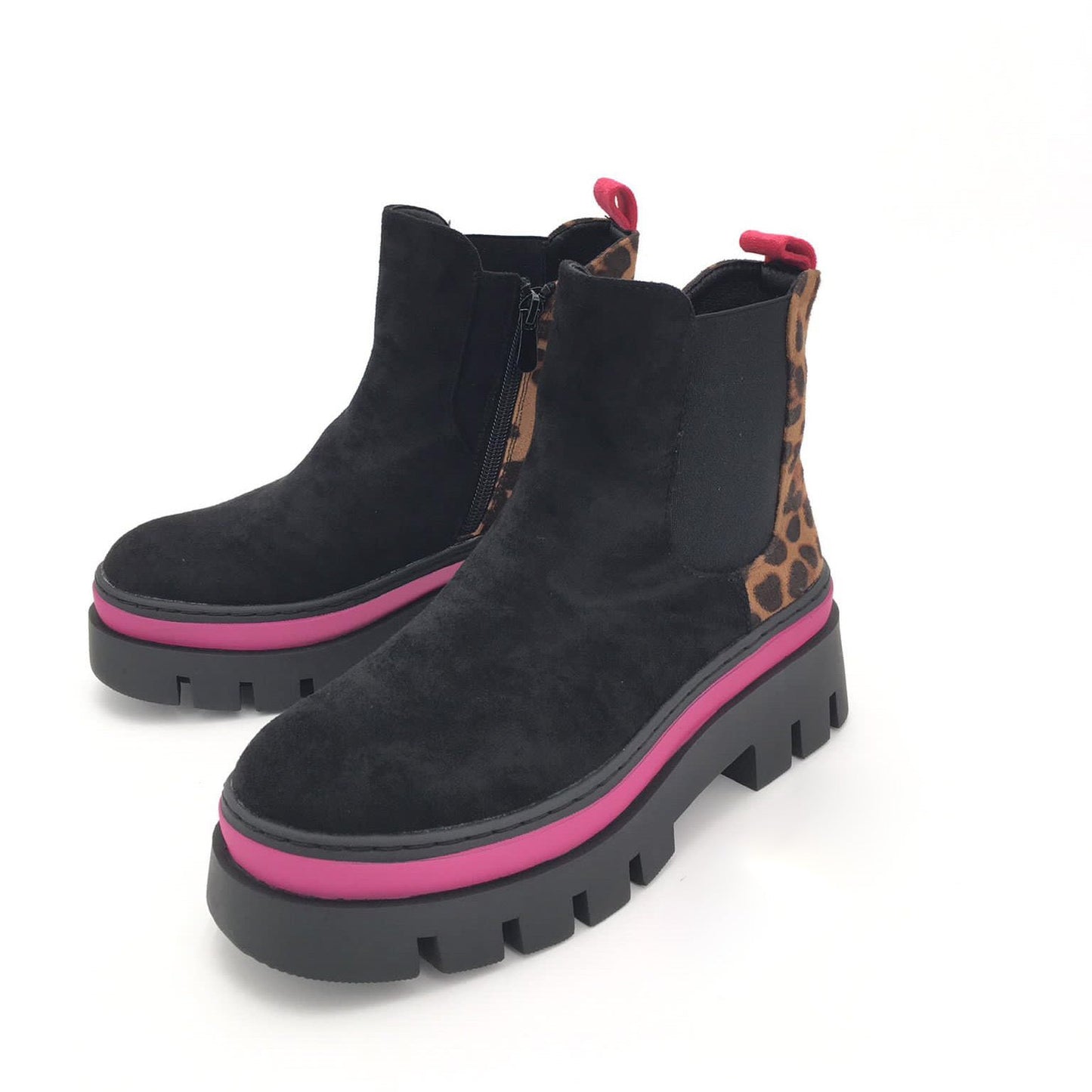 Damen Stiefeletten mit Sohlendetails aus Kunstleder Jully