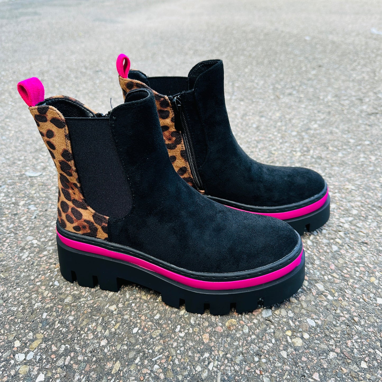 Damen Stiefeletten mit Sohlendetails aus Kunstleder Jully
