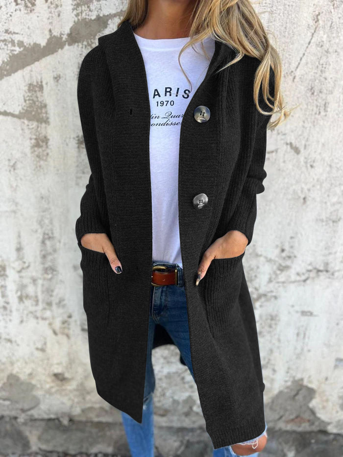 Damen Strickjacke lang mit offenem Design Jully