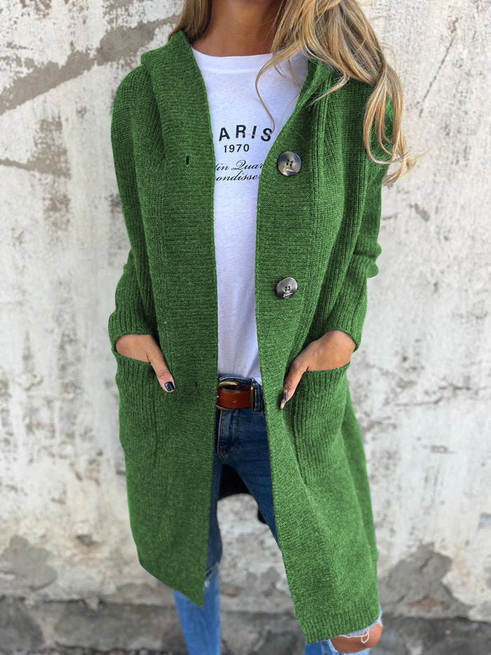 Damen Strickjacke lang mit offenem Design Jully