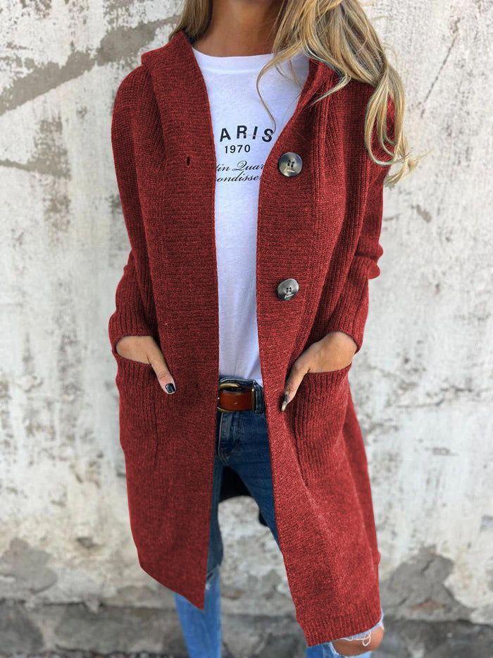 Damen Strickjacke lang mit offenem Design Jully