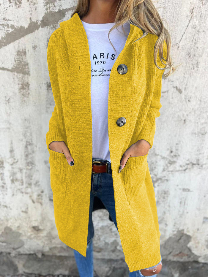 Damen Strickjacke lang mit offenem Design Jully