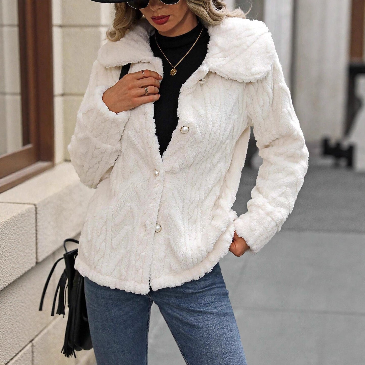 Damen Strickjacke mit Kapuze Jully