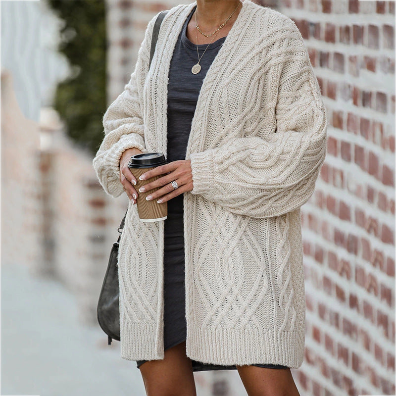 Damen Strickjacke mit Zopfmuster Jully