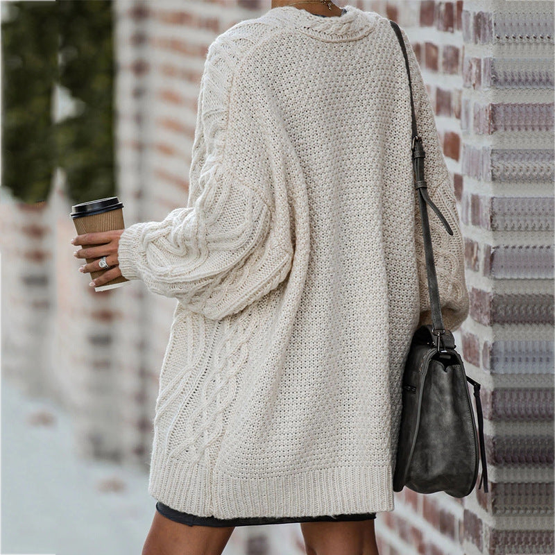 Damen Strickjacke mit Zopfmuster Jully
