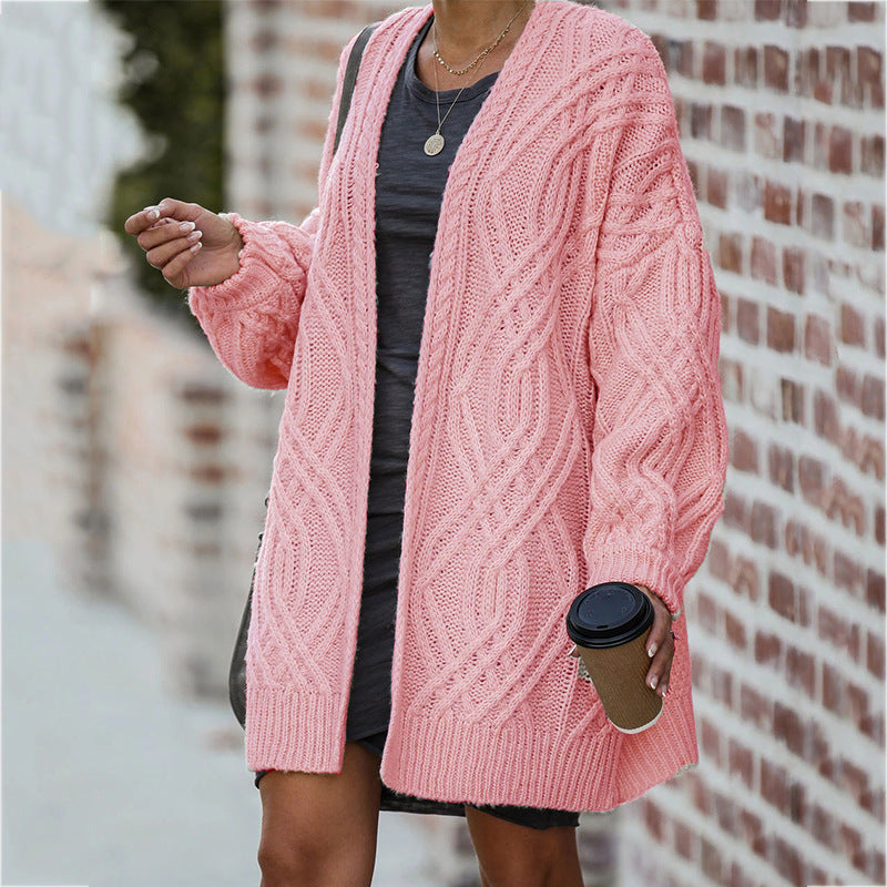 Damen Strickjacke mit Zopfmuster Jully