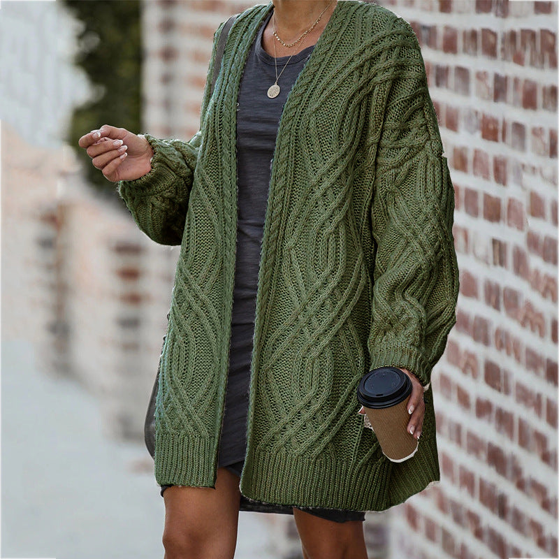Damen Strickjacke mit Zopfmuster Jully