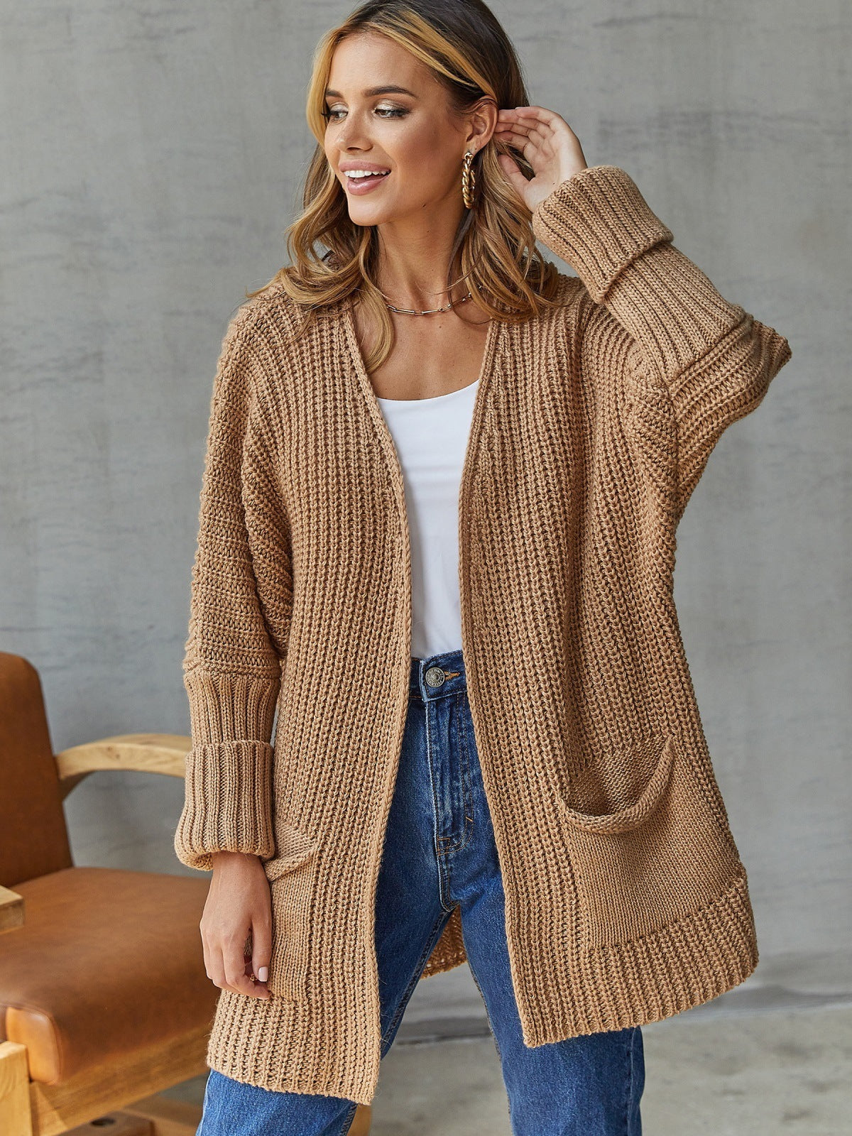 Damen Strickjacke mit praktischen Taschen Jully