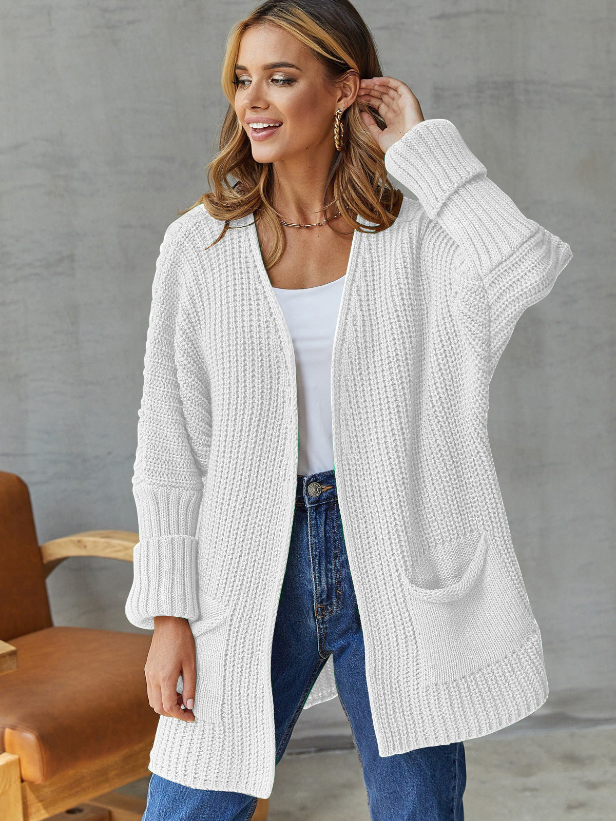 Damen Strickjacke mit praktischen Taschen Jully