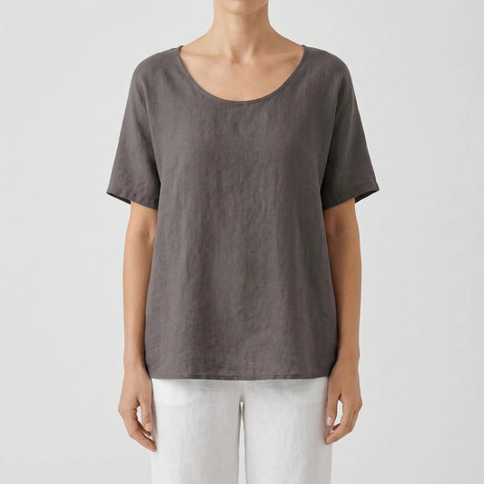 Damen Tank Top mit V-Ausschnitt und lockerer Passform Jully