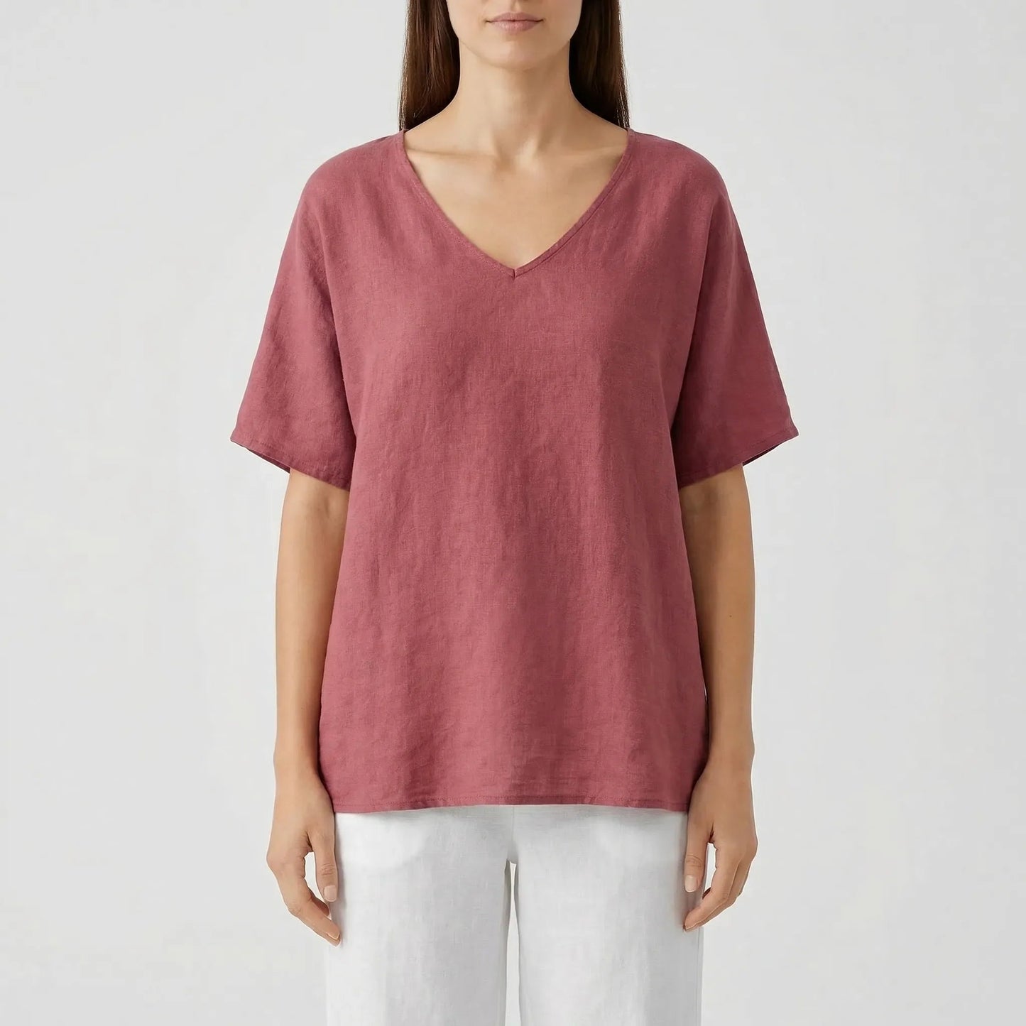 Damen Tank Top mit V-Ausschnitt und lockerer Passform Jully