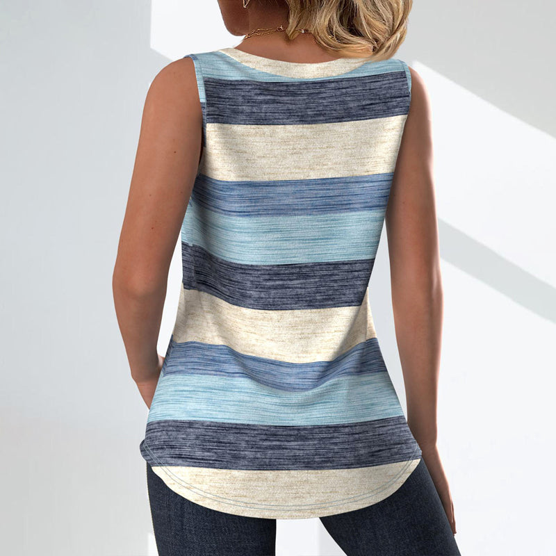 Damen Tanktop mit Farbblockdesign aus Baumwolle Jully