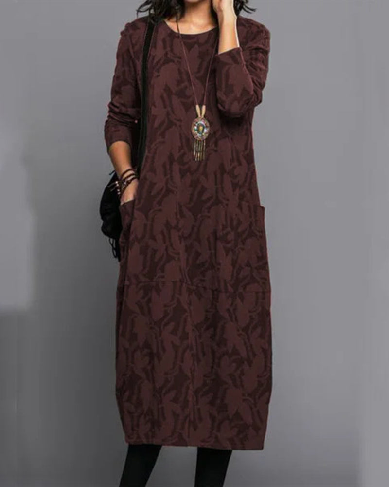 Damen Taschenkleid mit Vintage-Design Jully