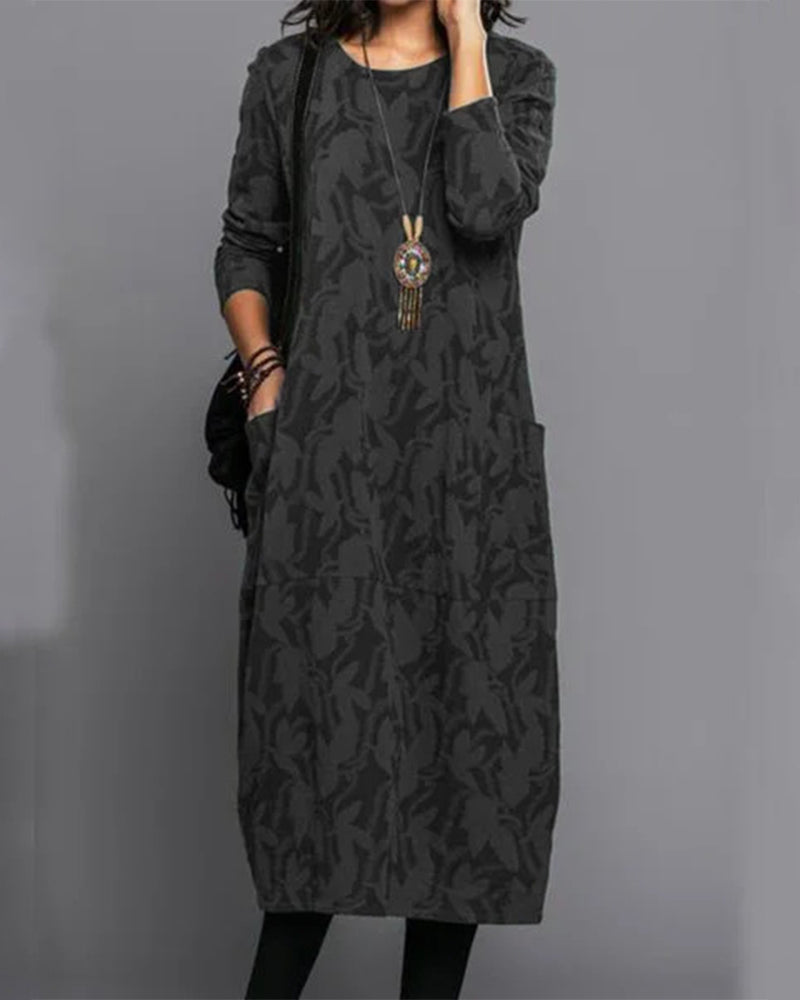 Damen Taschenkleid mit Vintage-Design Jully